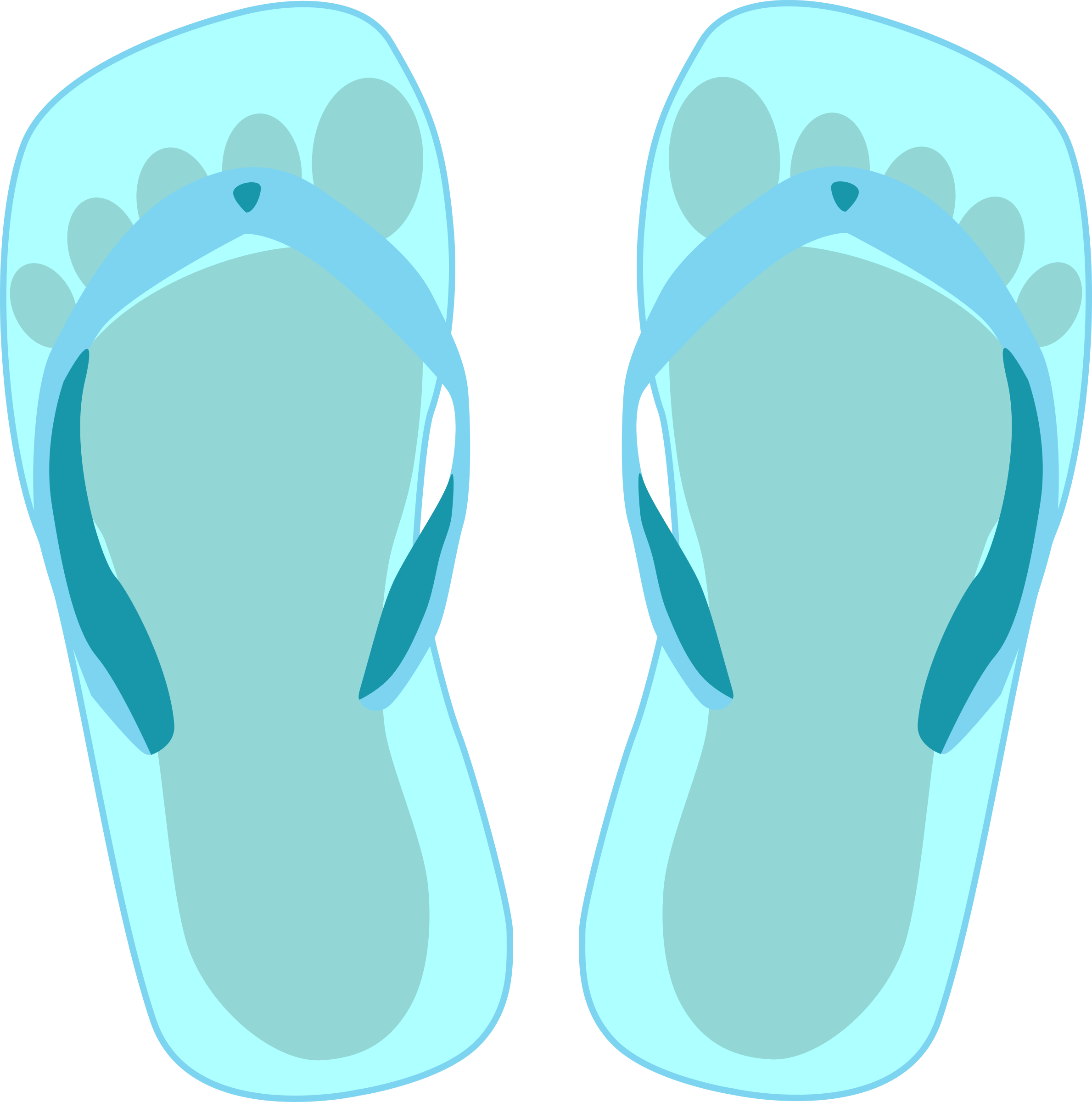 This Free Icons Png Design Of Thong Light Blue With (2379x2400), Png Download