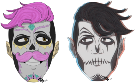 Saw This Sugar Skull - Markiplier Sugar Skull (500x295), Png Download