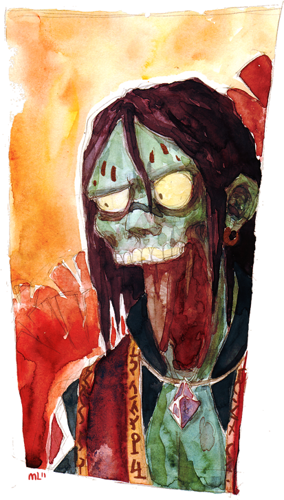 For Werewolf Week, Werewolf Versions Of Originality - Watercolor Paint (422x737), Png Download