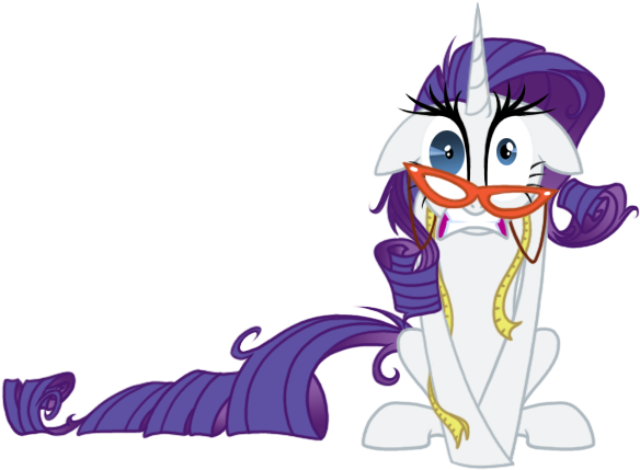 589775 Artist Grievousfan Glasses Measuring Tape Rarity - My Little Pony Stressed (613x452), Png Download