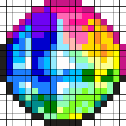 Ssbb Smash Ball Perler Bead Pattern / Bead Sprite - Smash Ball Perler Beads (421x421), Png Download