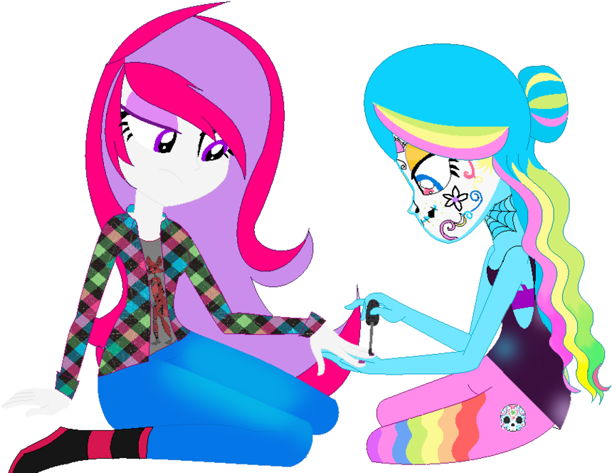 Creative Mind And Sugar Skull - Illustration (900x686), Png Download