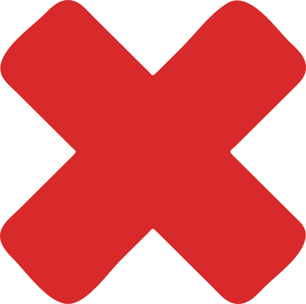 Cross Out Clip Art Clipart - Cross Mark Animated Gif (600x596), Png Download