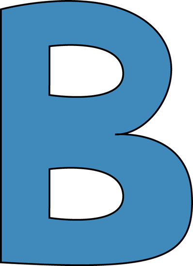 Blur Clipart Alphabet - B Clipart (398x550), Png Download