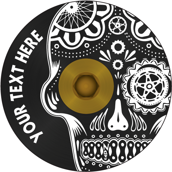 Italian Sugar Skull Headset Cap (600x600), Png Download