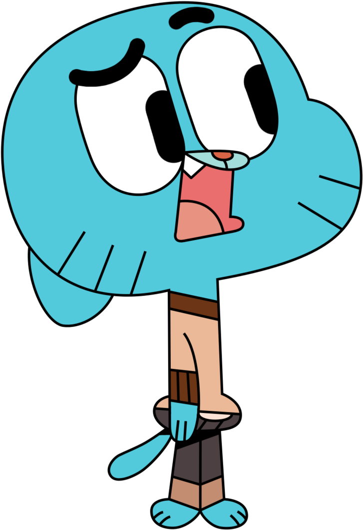 Confused Clipart Huh - Amazing World Of Gumball Goanimate (744x1075), Png Download