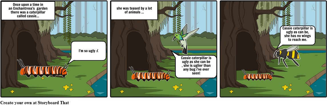 Cassie Caterpillar - Cartoon (1164x385), Png Download