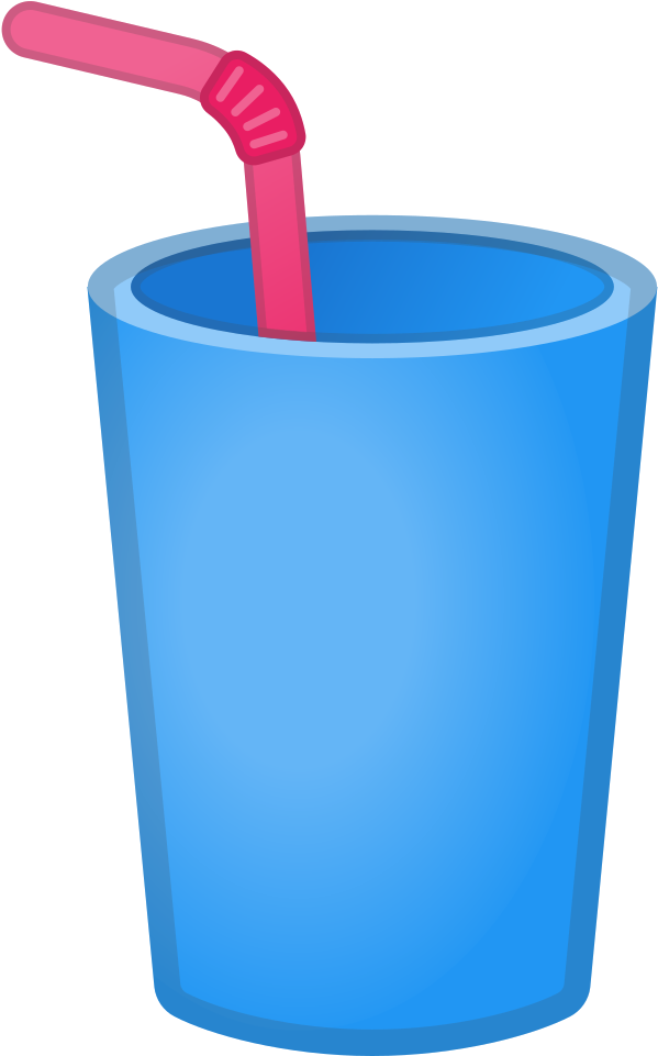 Banner Freeuse Download Cup With Straw Icon - Cup With Straw Emoji (1024x1024), Png Download