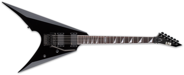 Arrow Series Guitars - Esp Ltd Arrow-401 Electric Guitar Black (640x262), Png Download
