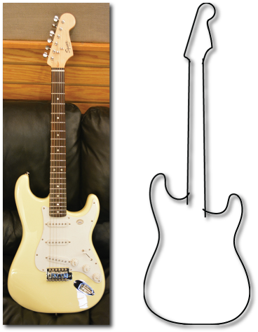 A Guitar - Fender Stratocaster (368x474), Png Download