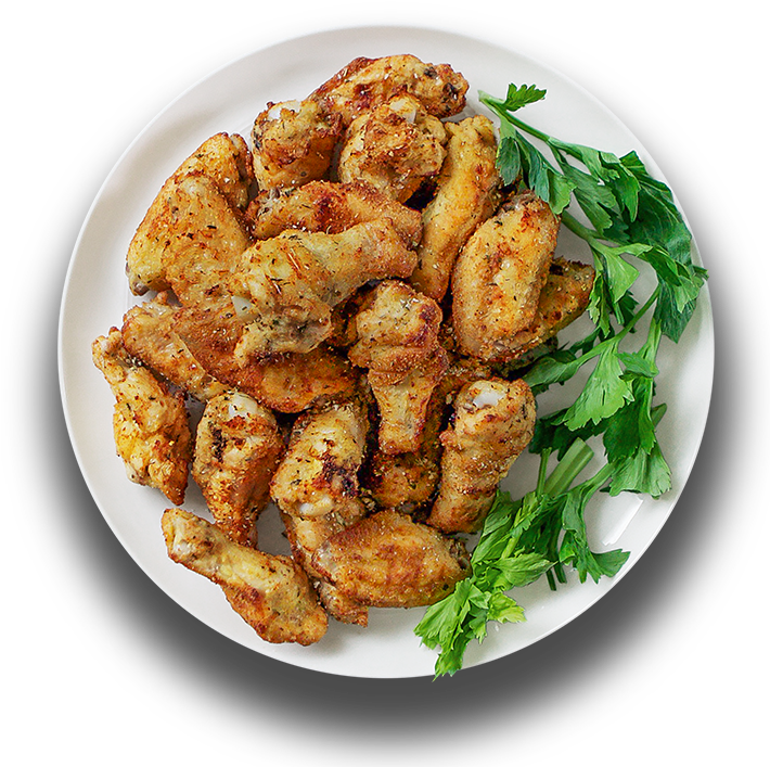 Garlic Parmesan Chicken Wings - Stuffed Zucchini Recipe (709x758), Png Download