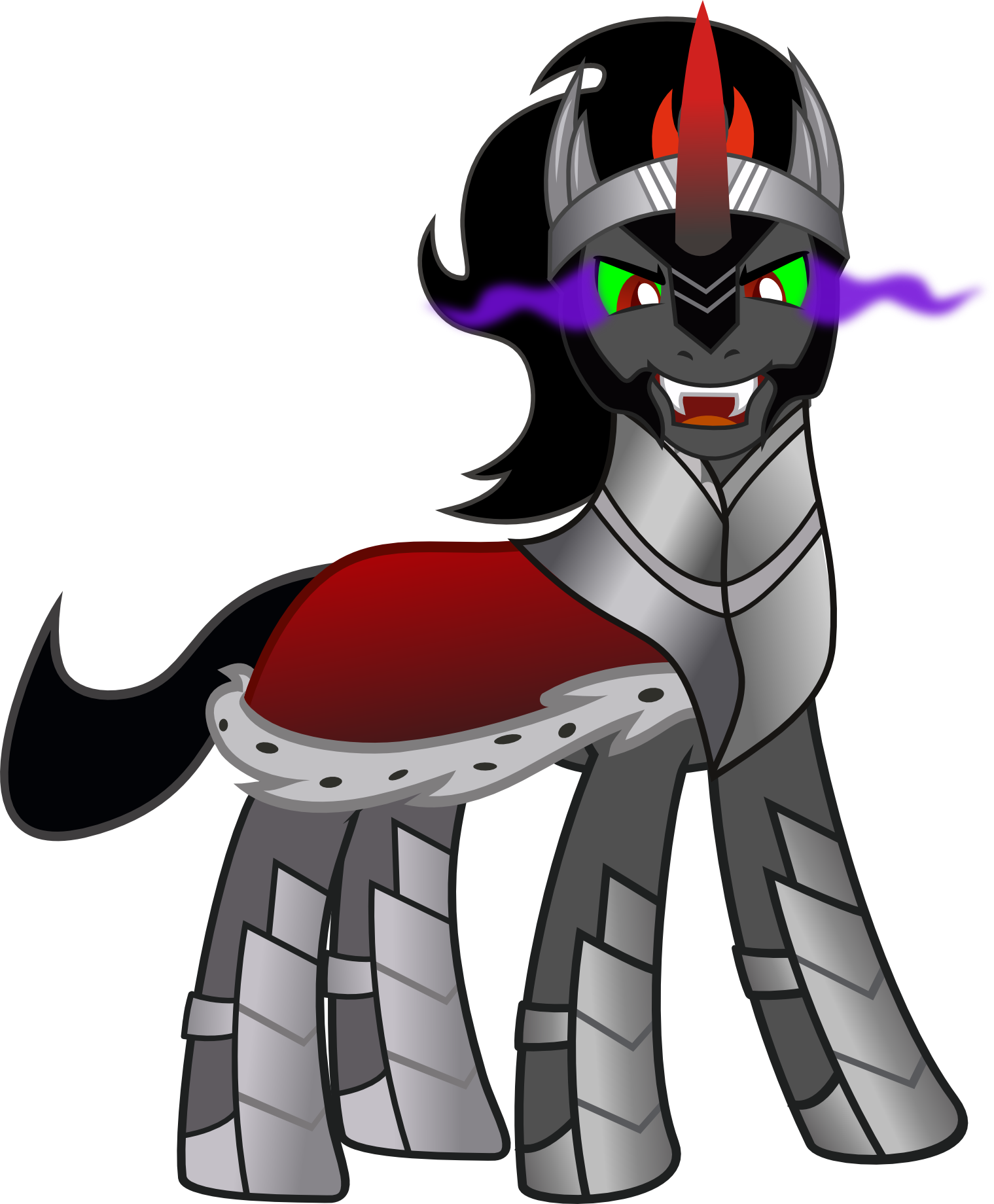 King Sombra Head On View By Hampshireukbrony-d6k297s - King Sombra My Little Pony (1519x1840), Png Download