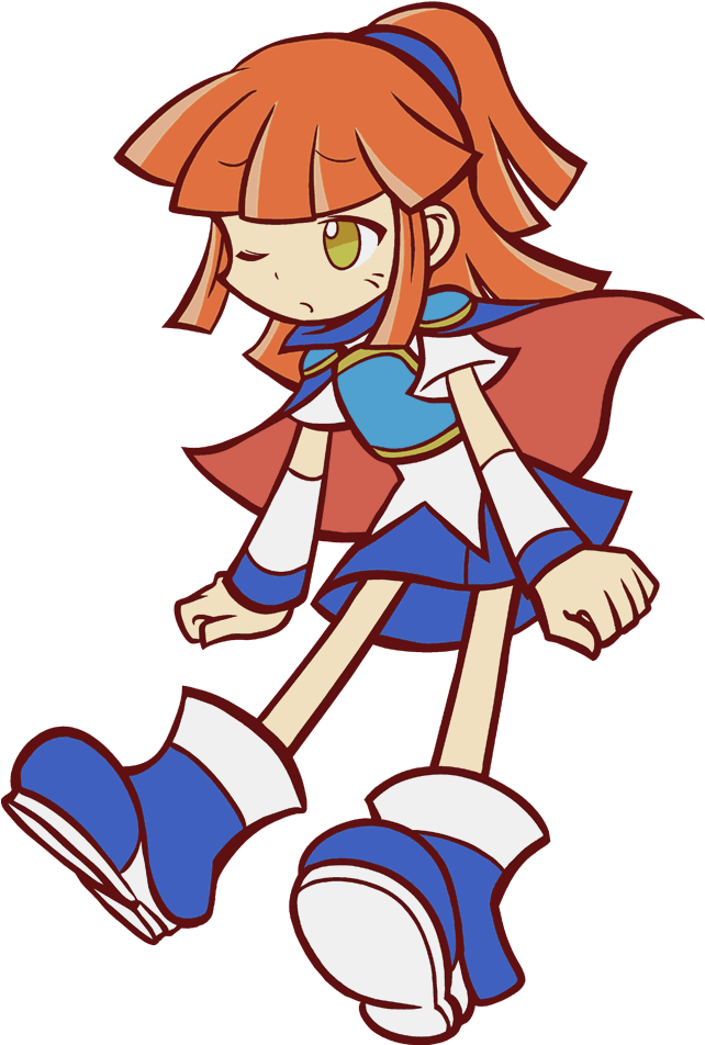 Arle Confused - Puyo Puyo Arle Bayoen (656x975), Png Download
