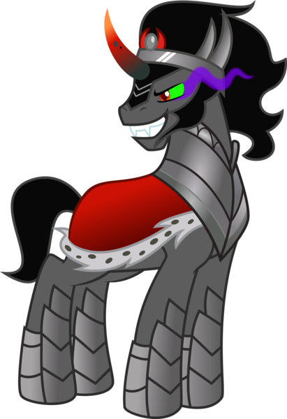 Osipush, King Sombra, Looking Back, Male, Pony, Safe, - King Sombra (411x600), Png Download