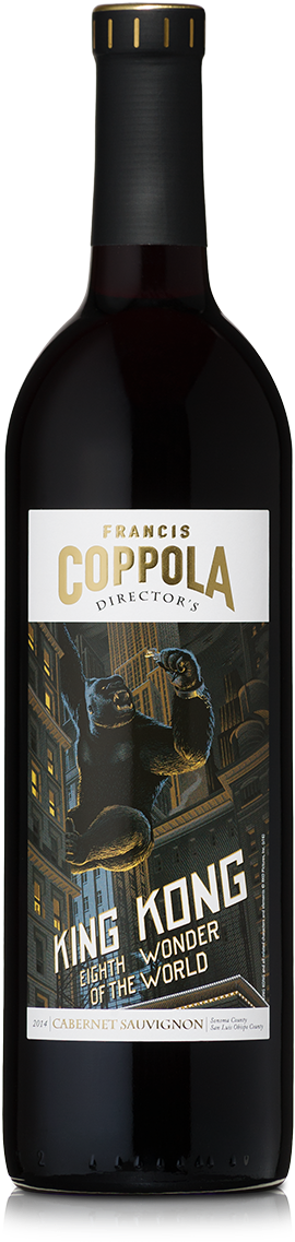 Coppola King Kong Wine (323x1200), Png Download