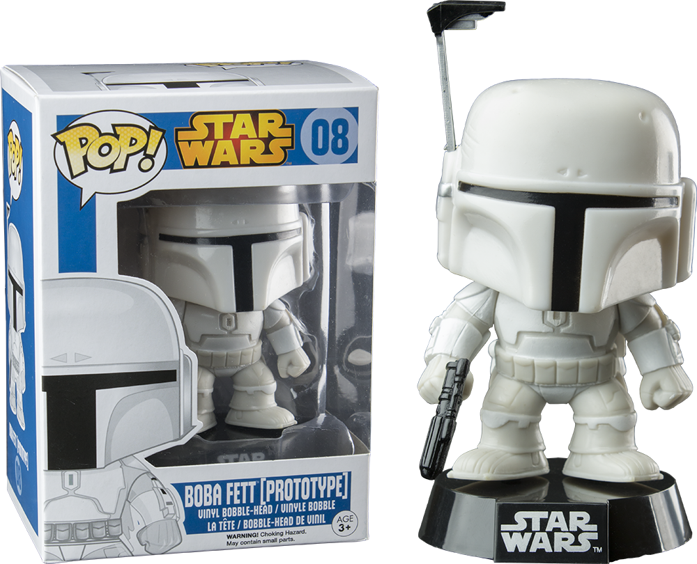 Star Wars Boba Fett Prototype Pop Vinyl - Star Wars Funko Pop Boba Fett (1000x810), Png Download
