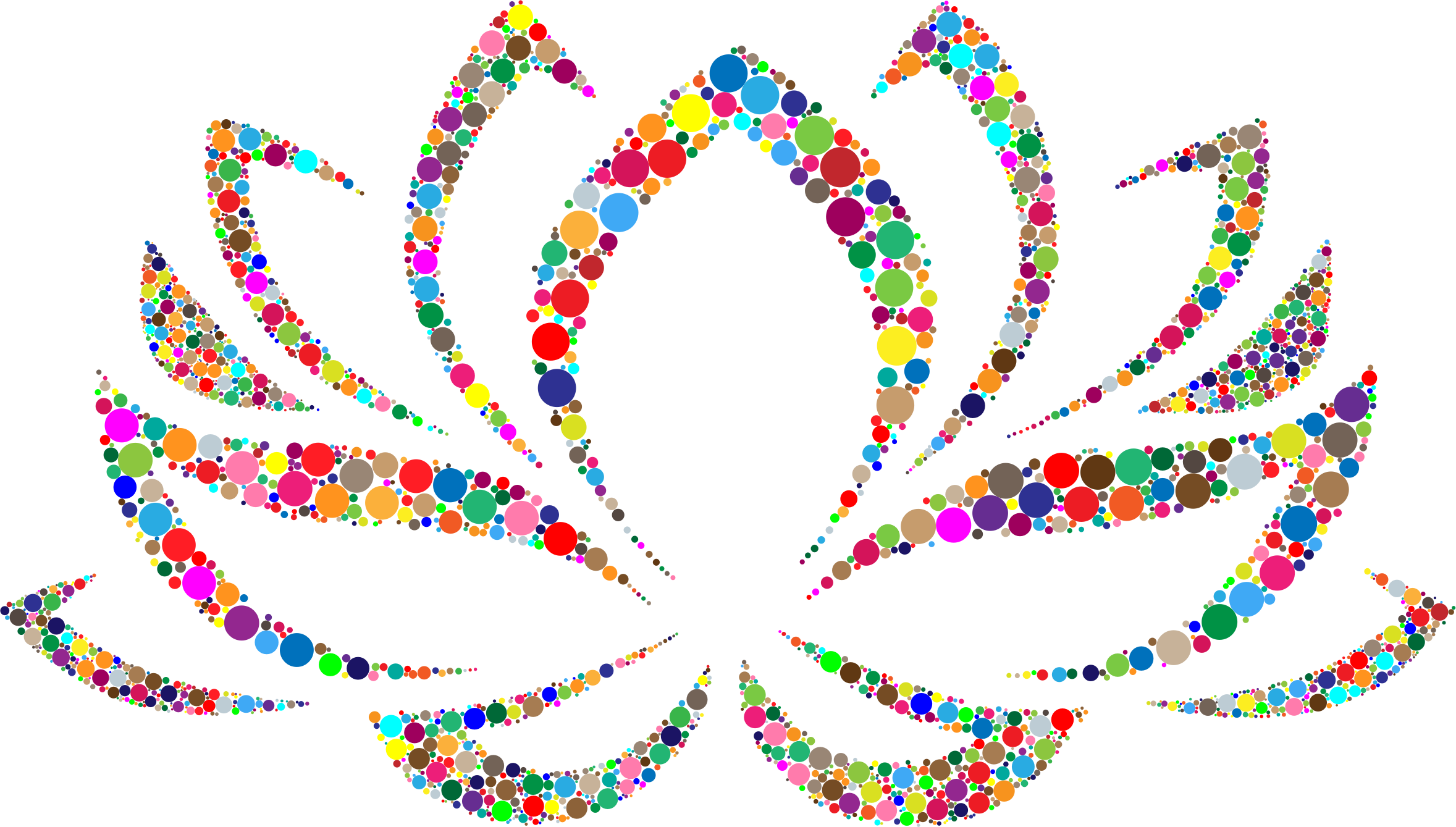 This Free Icons Png Design Of Colorful Lotus Flower (2357x1339), Png Download