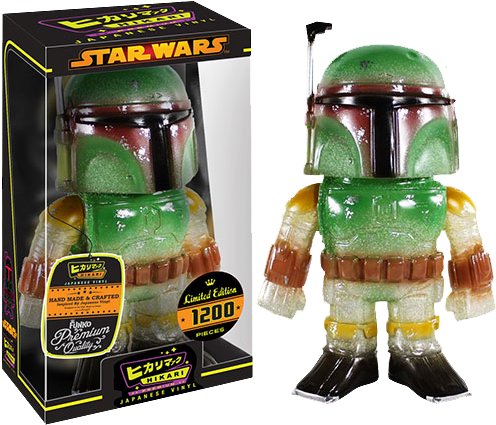 Star Wars - Boba Fett Glitter Hikari Figure (502x427), Png Download