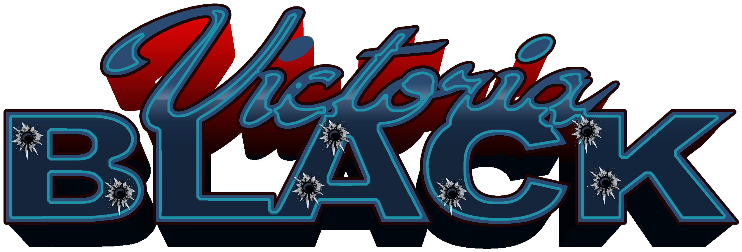 Victoria Black - Graphic Design (2626x943), Png Download