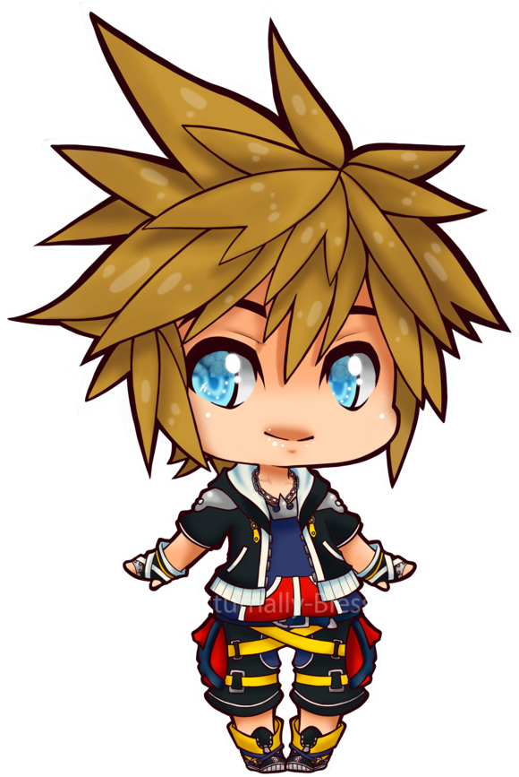Chibi Sora - Sora Kingdom Hearts Chibi (600x906), Png Download