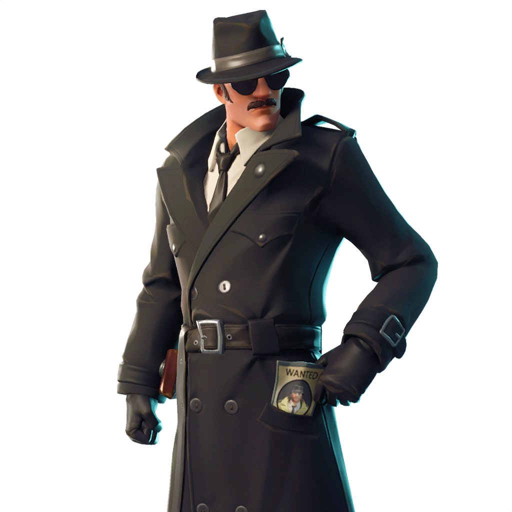 #fortnite Patch - Fortnite Detective Skin Png (1024x1024), Png Download