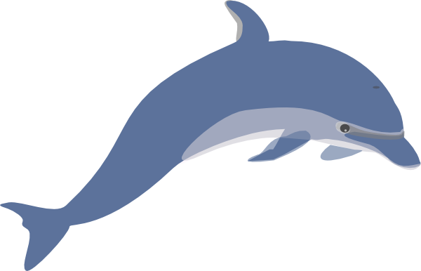 Dolphin 3 Clip Art - Dolphin Clipart Png (600x386), Png Download