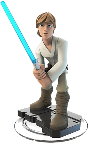 Luke Skywalker Disney Infinity - Disney Infinity Star Wars Toys (300x574), Png Download