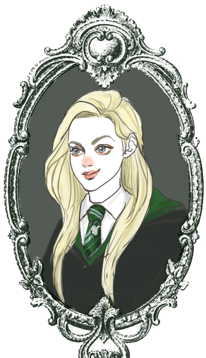 Draco Malfoy Ron Weasley Hermione Granger James Potter - Draco Malfoy As A Girl (735x1192), Png Download