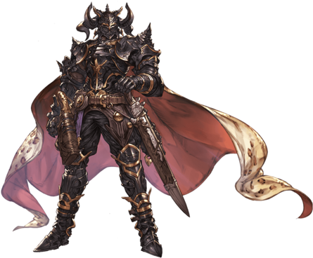 Blackknight A - Granblue Fantasy Black Knight (480x400), Png Download