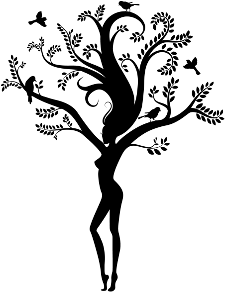 No Obstante, Si Pudiese Elegir, Me Gustaría Ser Esta - Woman Nature Vector (600x600), Png Download