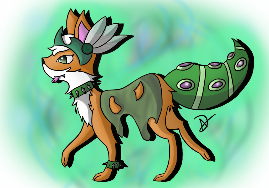Animal Jam Fox By Foxtail20gamer - Drawing (1024x717), Png Download