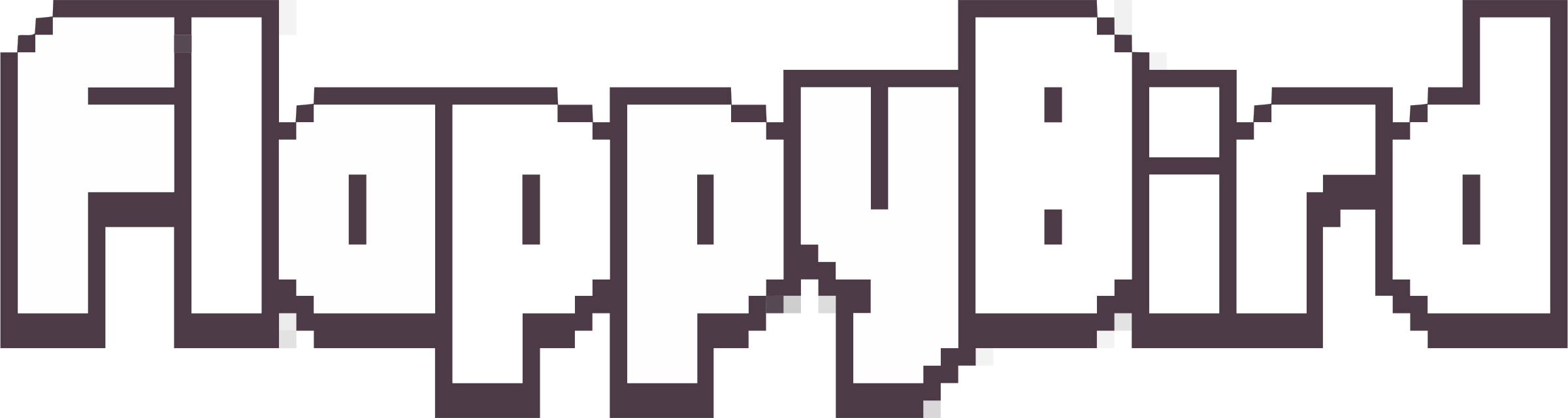 Flappy Bird Logo Png Transparent - Flappy Bird Logo Png (2400x640), Png Download