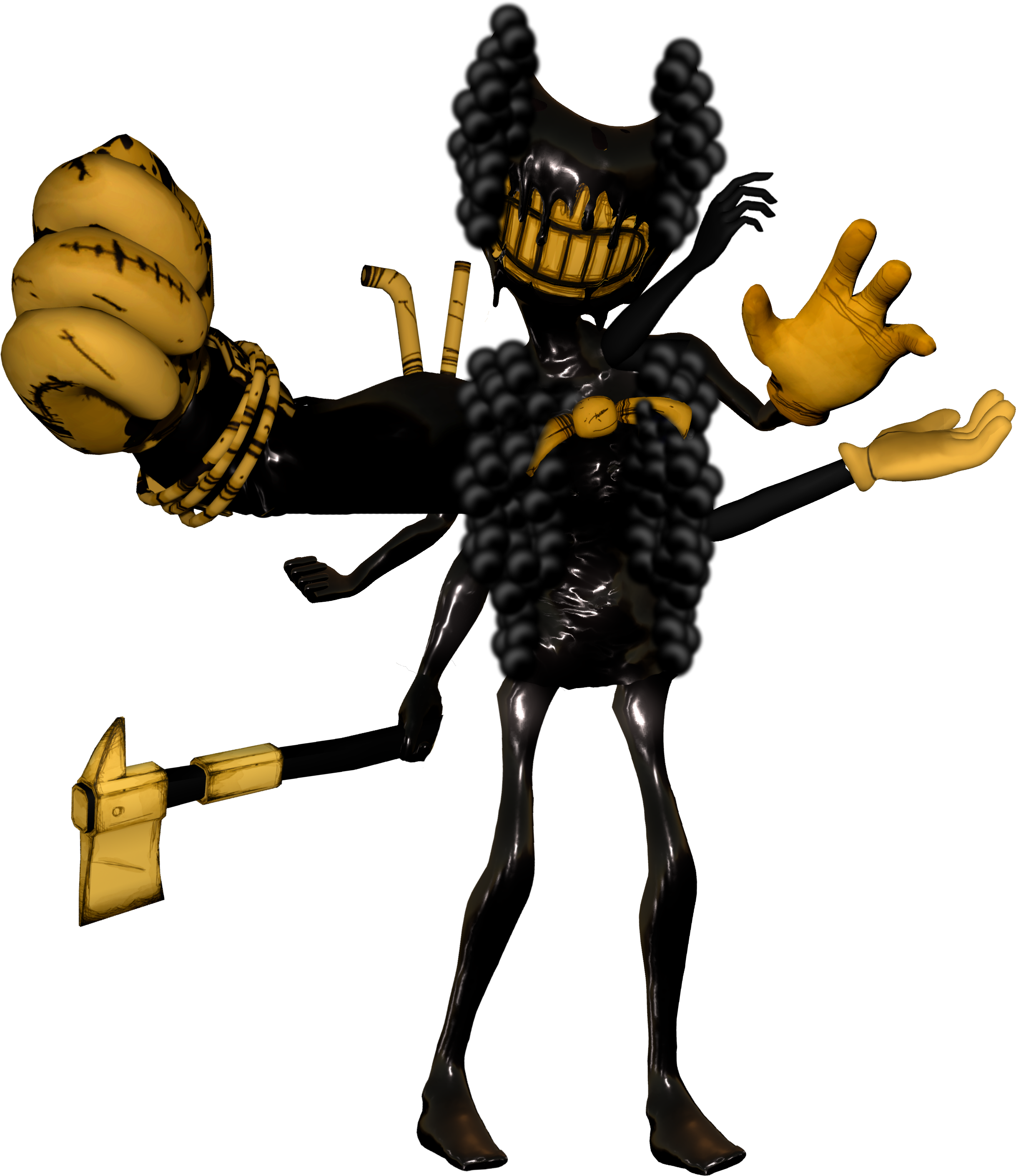 Twisted Bendy (3122x2905), Png Download