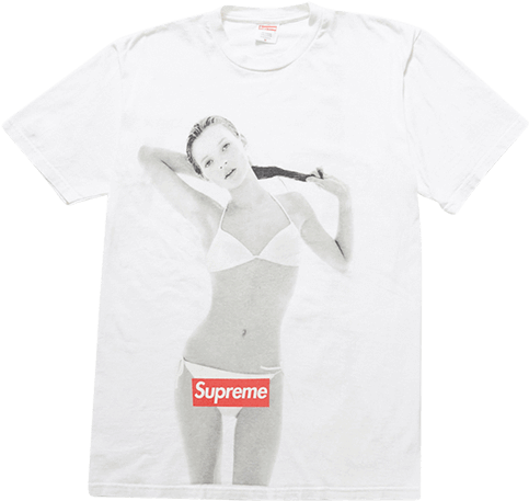Kate Moss T-shirt - Supreme 20th Anniversary Box Logo T Shirt (740x600), Png Download
