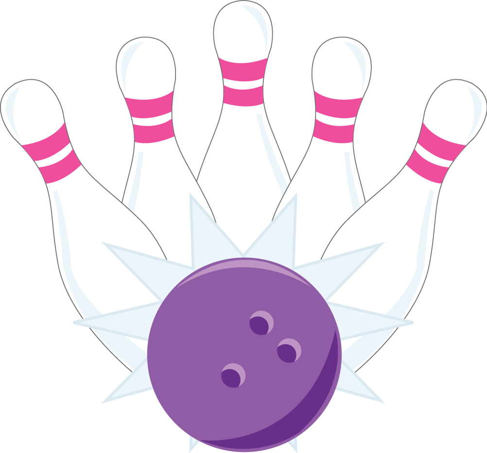 Bowling Pins Clip Art At Clker - Ten Pin Bowling Clipart Transparent (1002x931), Png Download