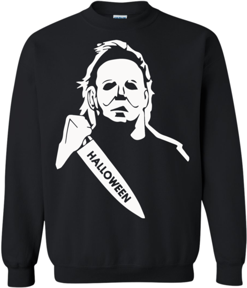Michael Myers Halloween The Night Sweatshirt - Michael Myers Tattoo Stencil (600x600), Png Download
