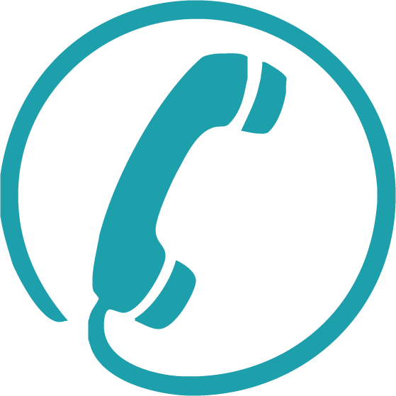 Você Também Pode Nos Contatar Por Telefone - Telephone Icon Png Blue (559x559), Png Download