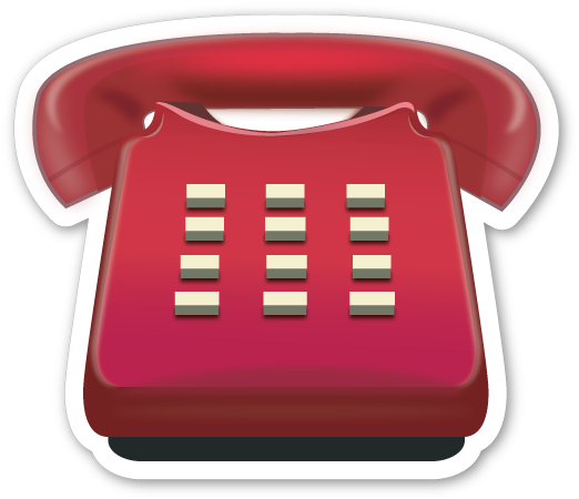**this Sticker Is The Large 2 Inch Version That Sells - Emoji De Telefono Png (525x460), Png Download