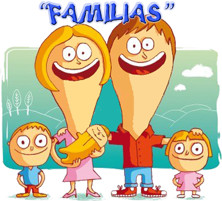 Mi Familia Me Gusta Así - Cartoon (450x400), Png Download