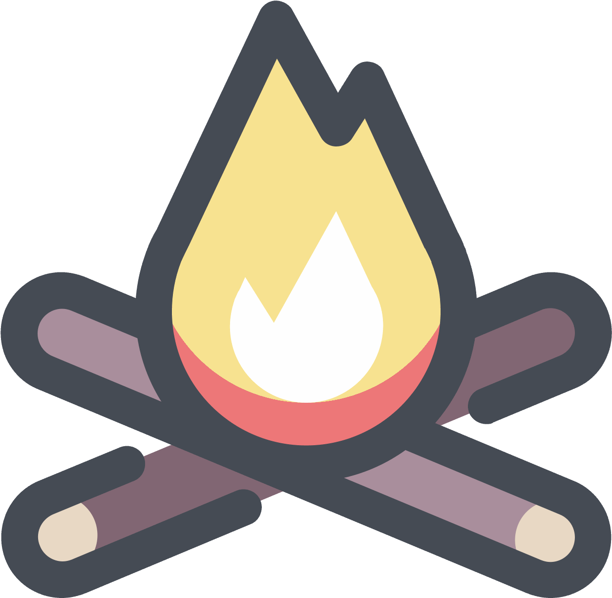 Banner Freeuse Library Icon Free Download Png And This - Bonfire Icon Png (1600x1600), Png Download