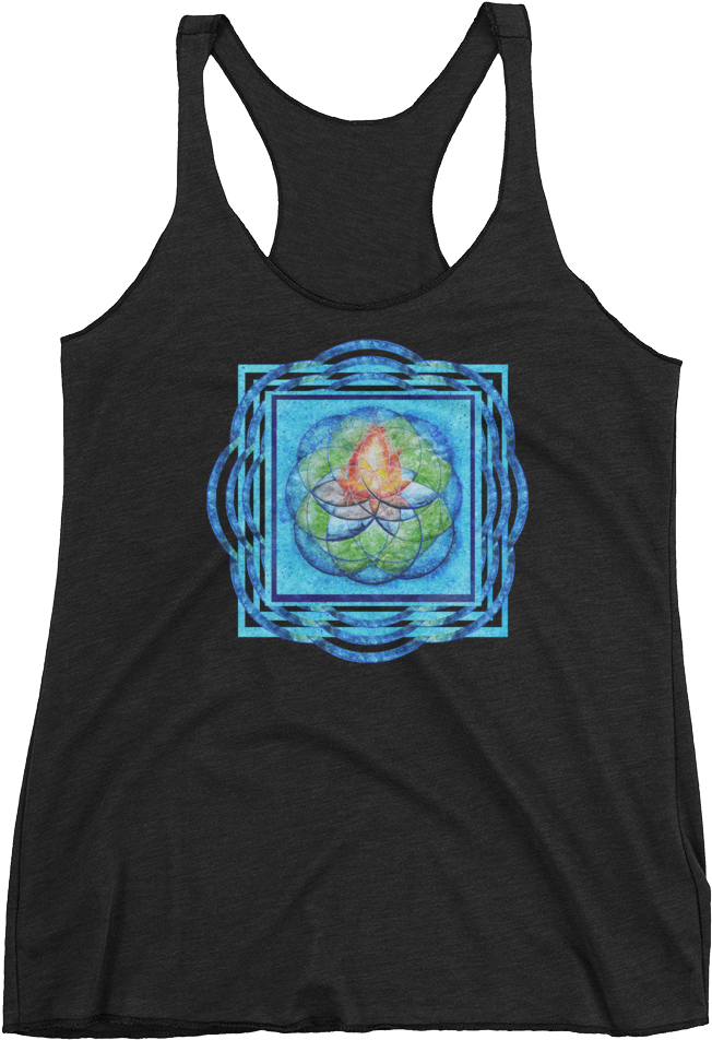 Sacred Bonfire Racerback Tank Top - Aboutthatprint Everything Hurts And I'm Dying Tank, (1000x1000), Png Download