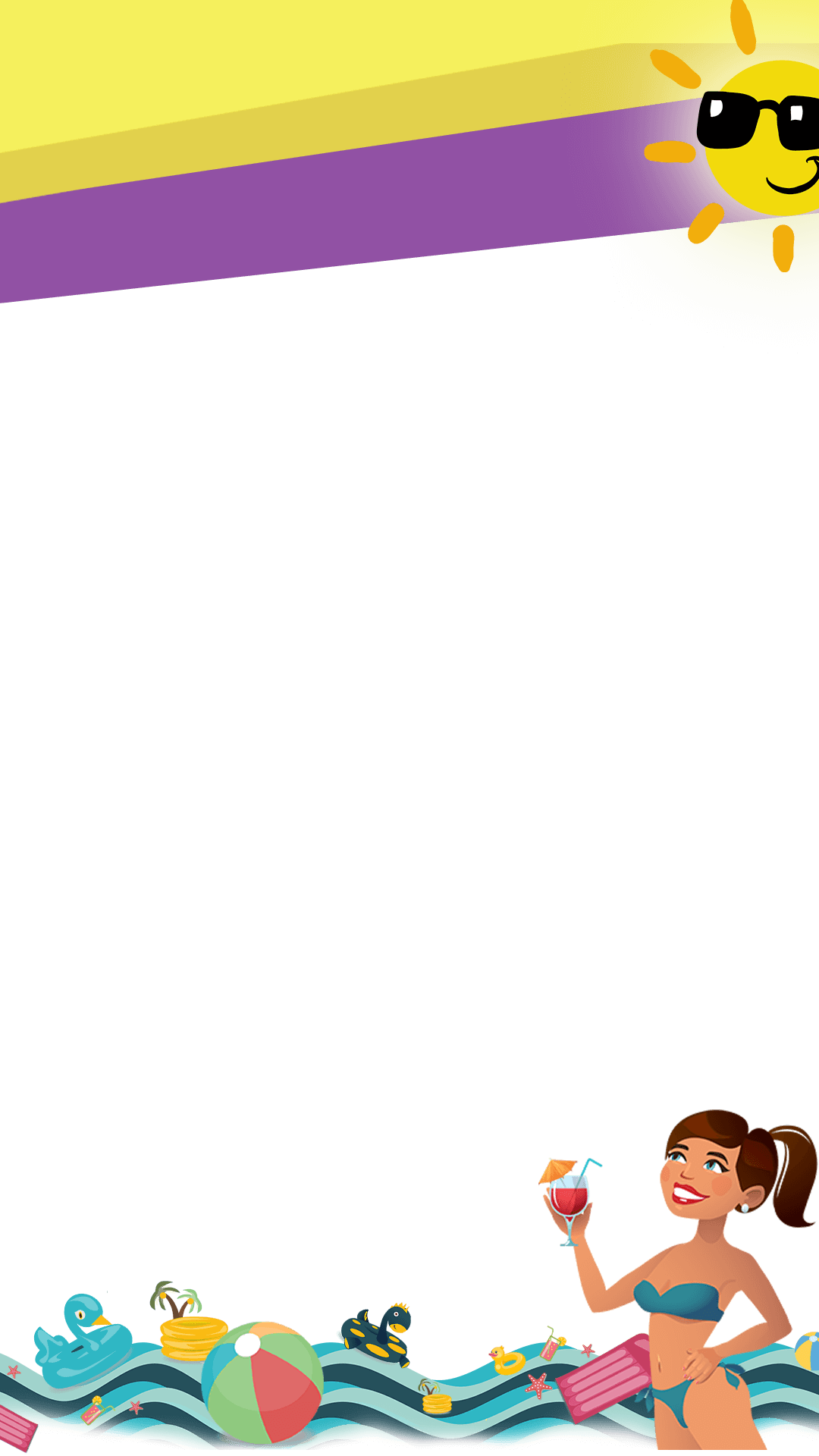 Pool Party - Pool Party Geofilter Png (1080x1920), Png Download
