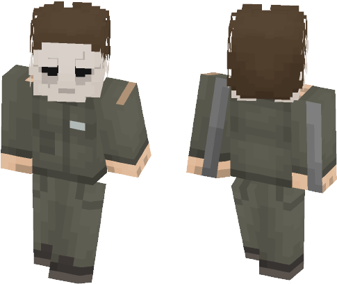 Michael Myers - Ainz Ooal Gown Skin Minecraft (584x497), Png Download