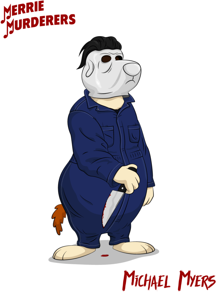 Michael Myers - Merrie Murderers (778x1027), Png Download