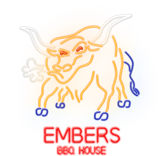 Embers Bbq House (539x525), Png Download