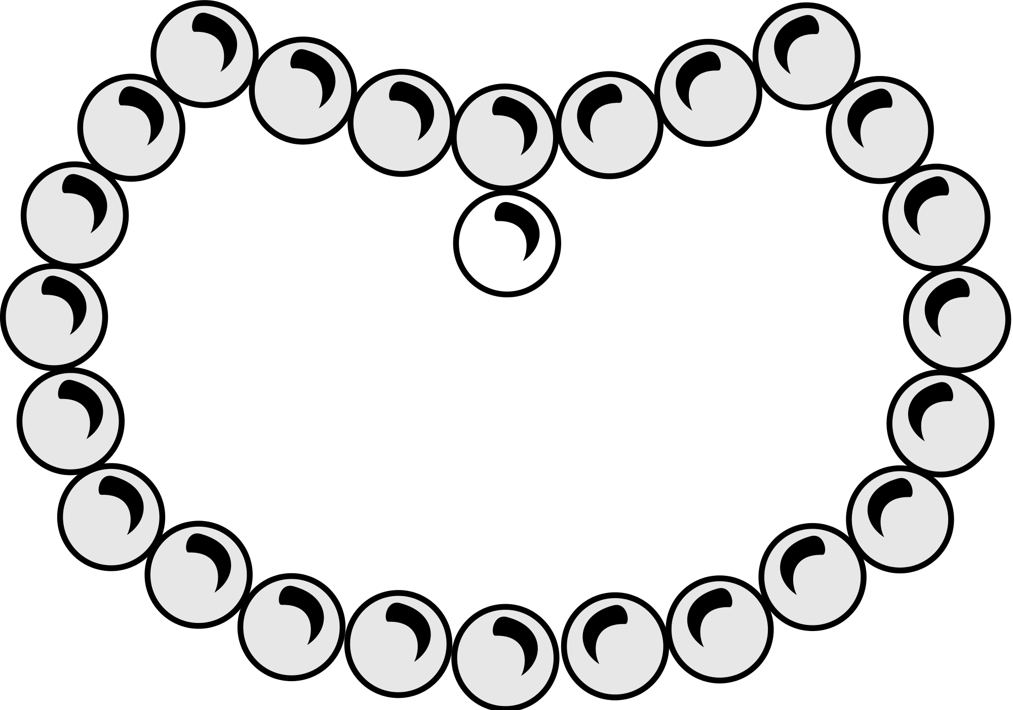 Open - Pearl Necklace Png Vector (2000x1402), Png Download