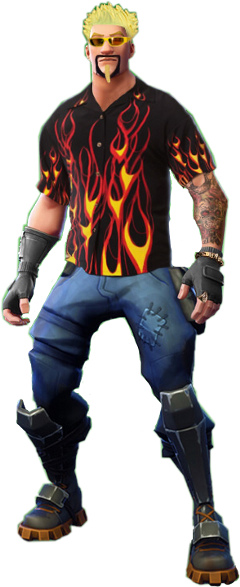 Guyfieri Guy Fieri Zucc Fortnite - Coolest Fortnite Harvesting Tools (240x587), Png Download
