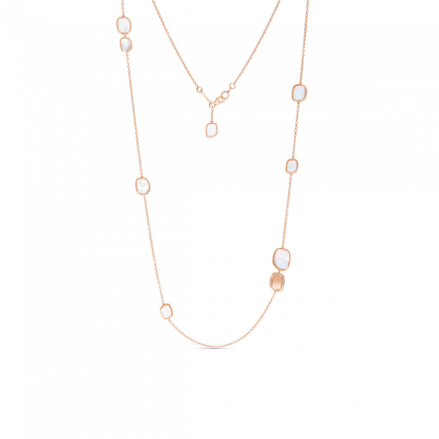 Roberto Coin Station Necklace With Mother Of Pearl - Necklace (1410x1800), Png Download