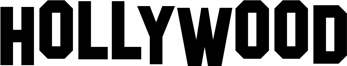 Hollywood Sign Png File Download Free - Hollywood Walk Of Fame Logo (1200x300), Png Download