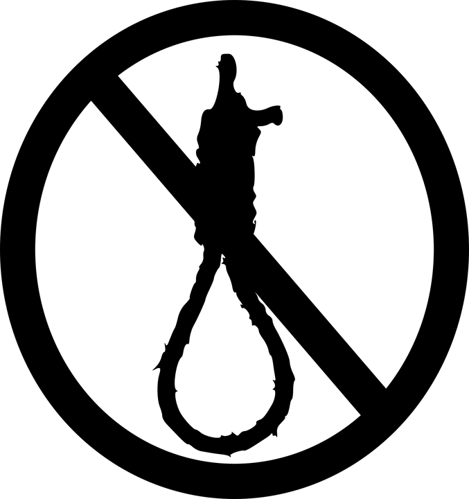 No Death Penalty Sign Clipart Png For Web (565x600), Png Download